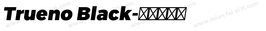 Trueno Black字体转换